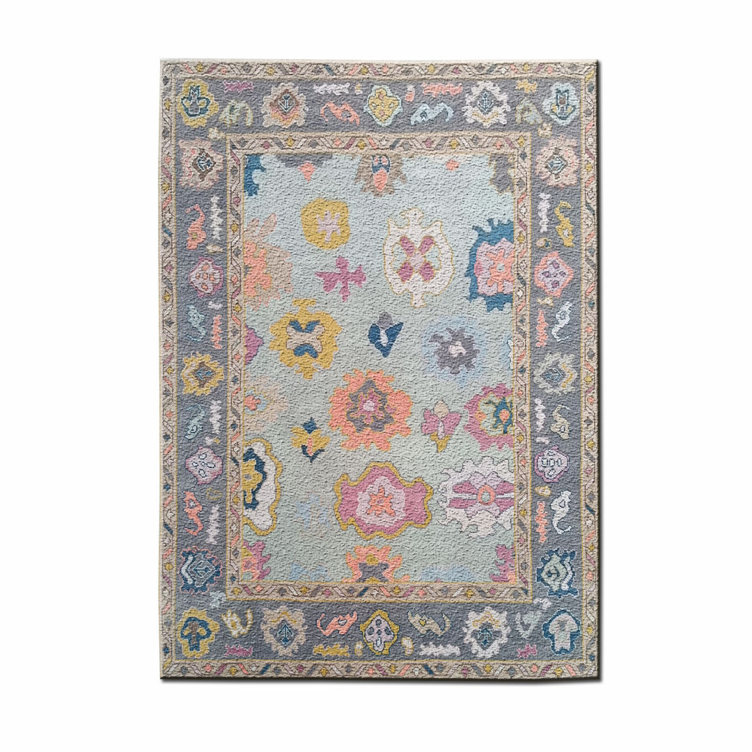 ELENARA - Hand Knotted Oushak Carpet